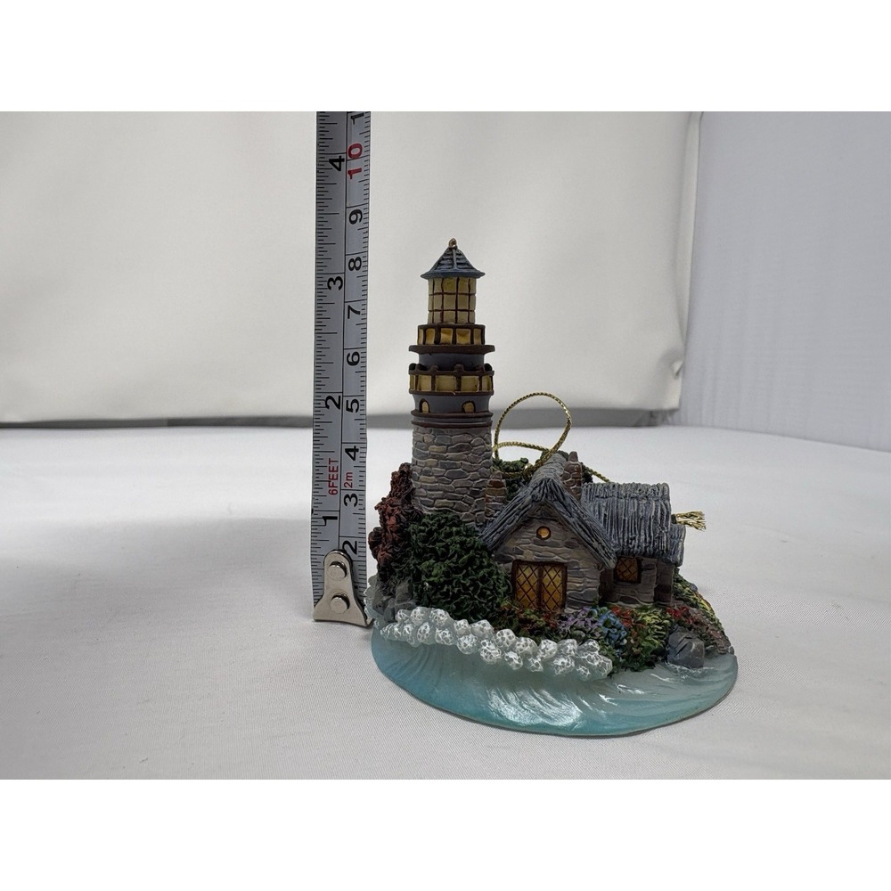Vintage Thomas Kinkade Illuminated Series Ornament "Cedar Nook Lighthouse" - Picture 7 of 7